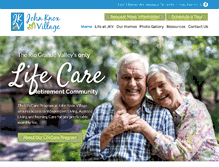 Tablet Screenshot of johnknoxvillagergv.com